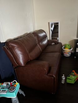 Leather couches