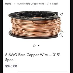 Bare copper 6 280 Feet