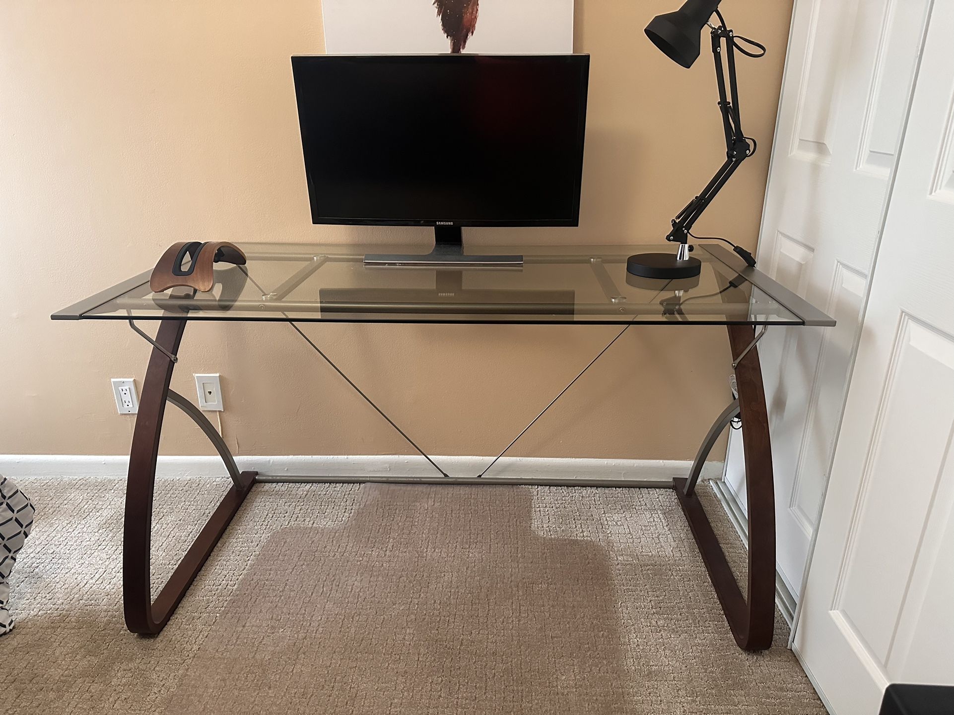 Realspace Glass Desk