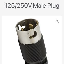 Hubbell CS6365L 50A 125/250V Heavy Duty California Standard Twist-Lock Male Plug