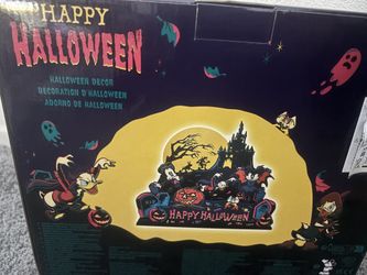 Disney Parks Light-Up Decoration Happy Halloween Mickey & Friends