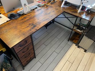 Reversible L Shaped Computer Home Office Desk