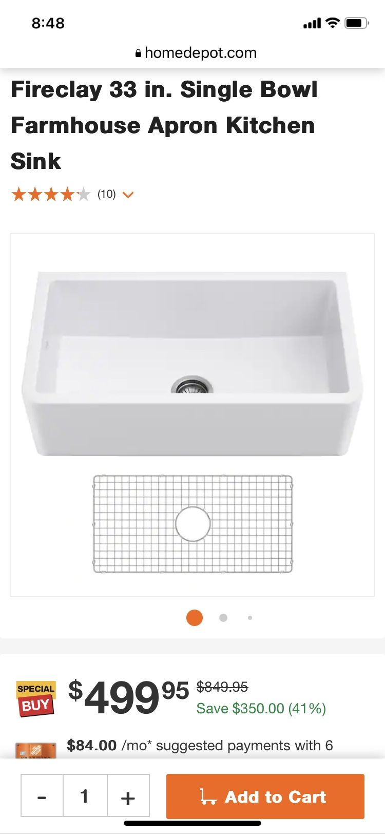 33 Inch Farm House Sink