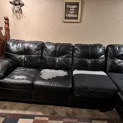 Leather Sectional Couch 