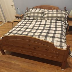 king size bed frame and mattress