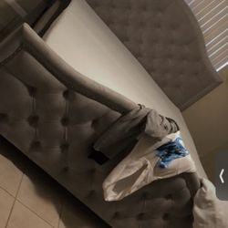 King tufted bed frame $350 OBO