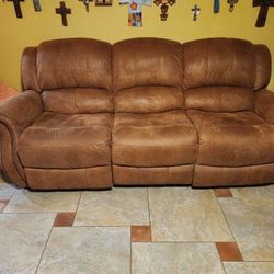 Leather Electric Recliner Sofa