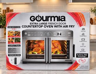 Gourmia XL 13-In-1 French Door Countertop Oven with Air Fry and Temperature Probe $80