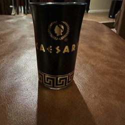 Caesar’s Palace Shot Glass 3” Tall Black And Gold