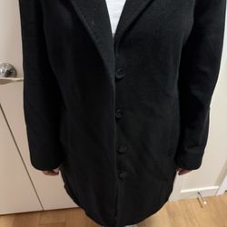 Calvin Klein Angora/Wool Women’s Coat - Small Size 14 (Runs Small)