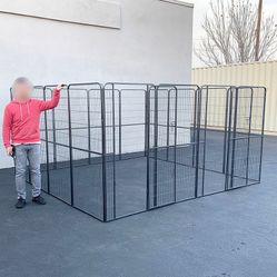 BRAND NEW $360 Dog 16-Panel Playpen, 10x10x5ft Tall Heavy Duty Pet Exercise Fence Crate Kennel Gate