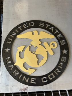 18 inch USMC Metal Plaque Custom CNC plasma work