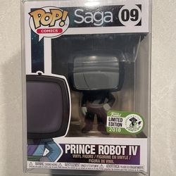 Prince Robot IV (Mourning) Funko Pop *MINT* 2018 ECCC Spring Convention Exclusive Saga 09 with Protector Comics Graphic Novel Emerald City Seattle