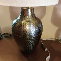 Wayfair Hammered Antique Brass Lamps