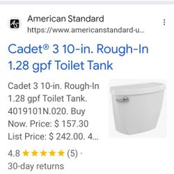 Toilet Reservoir TANK ONLY