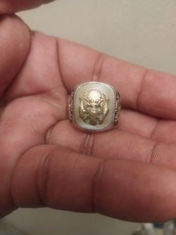 Sterling silver 12k goldfilled ring