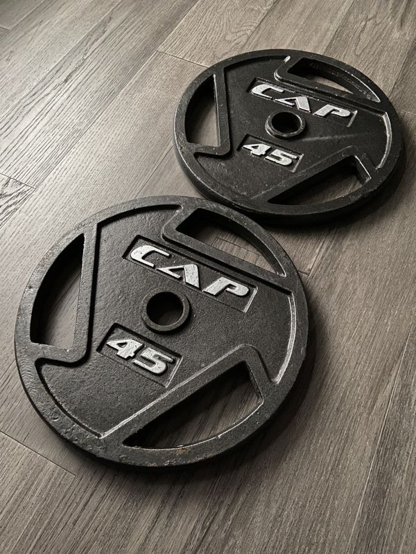 (2) 45 lb Olympic plates for Sale in Plainfield, IL OfferUp