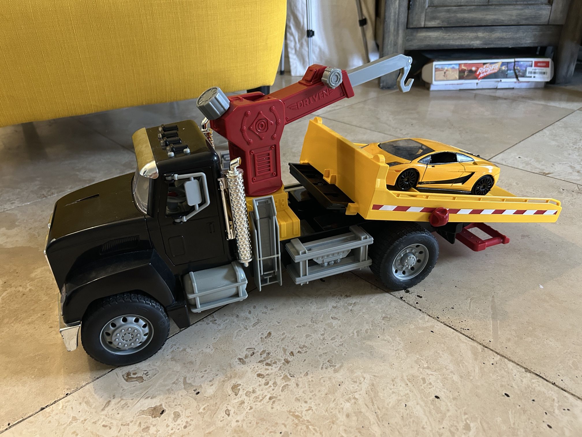 Vintage DRIVEN Toy Tow Truck