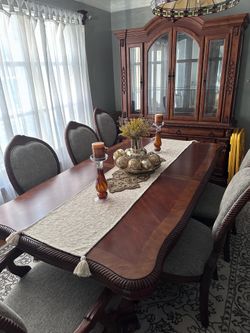 Dining room table, Chairs, & China cabinet