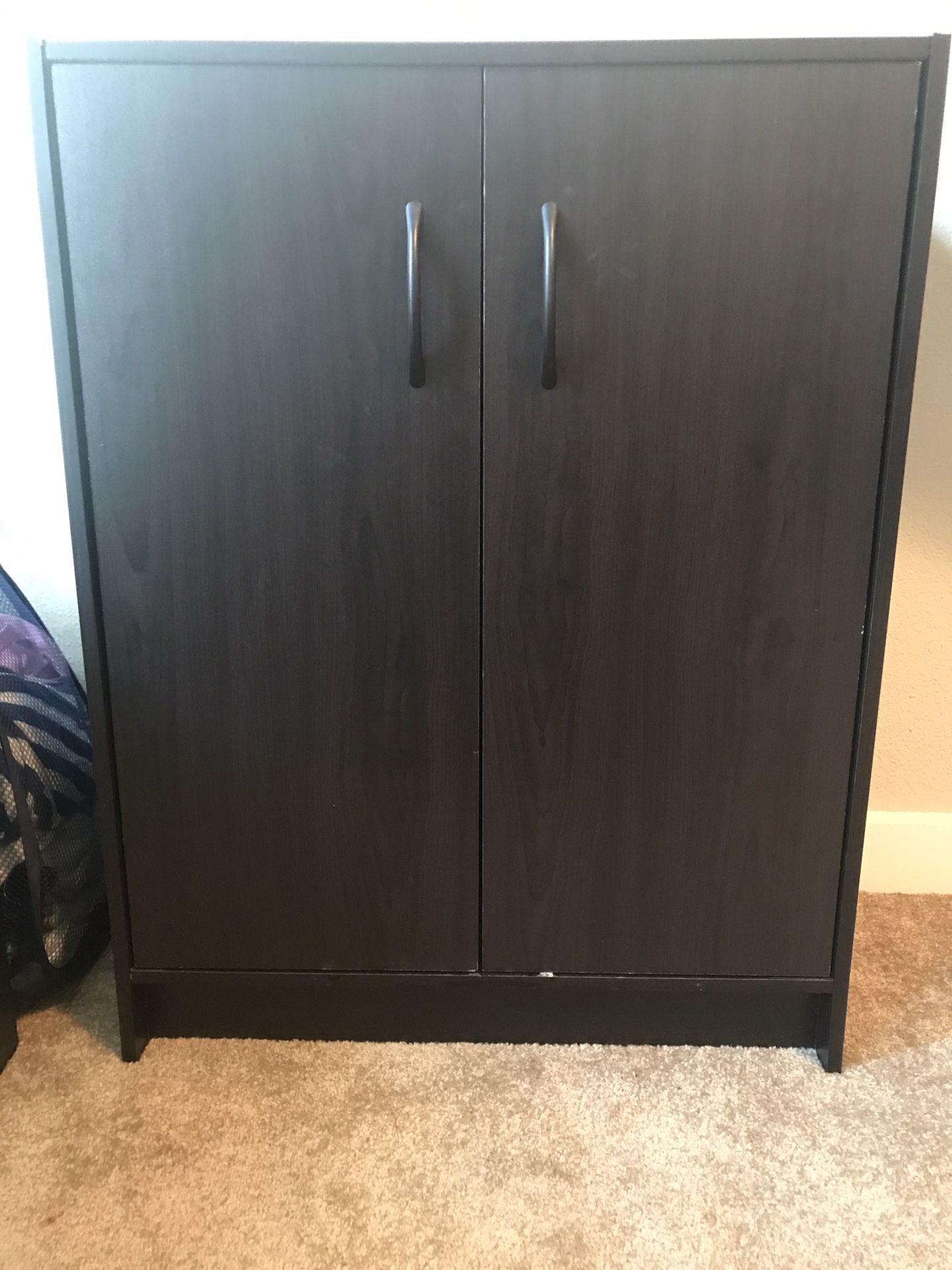 3 shelves magnetic door cabinet