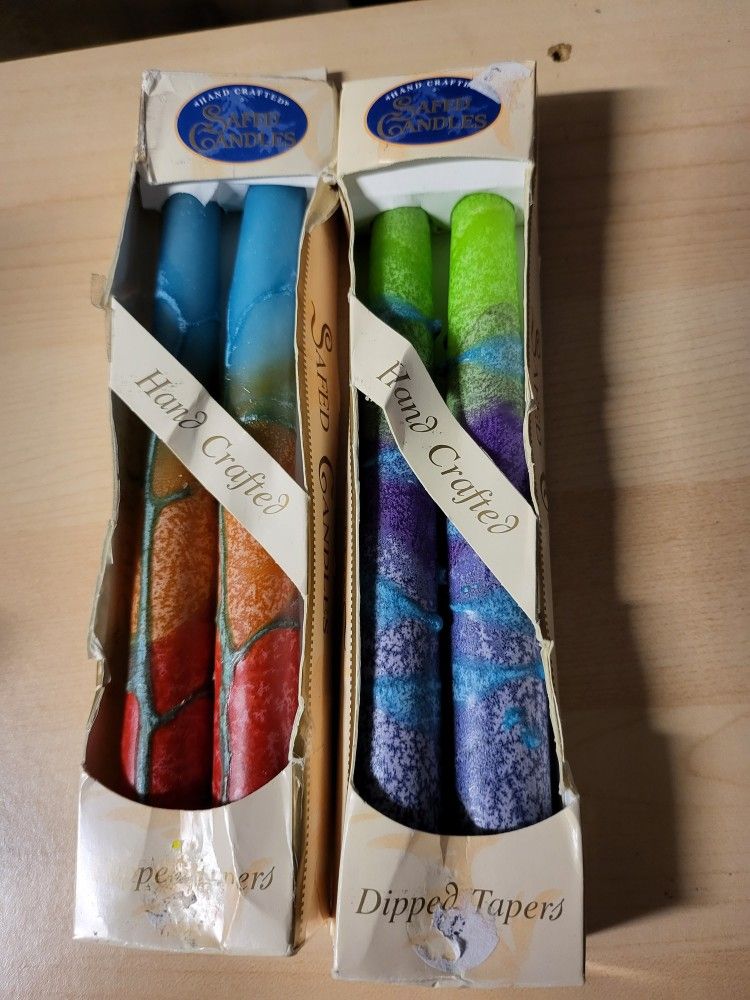 Saved Hand Dipped Tapers 2 Boxes