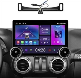 11.5" 2K QLED Android 13 Car Stereo for Jeep Wrangler JK 07-18 Dodge Ram 09-12 - 6G+128G Wireless CarPlay Radio Upgrade with Dual Knobs, 8-Core, Backu