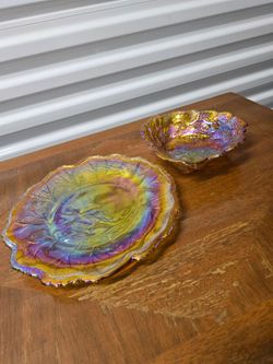 Vintage Serving plate and Bon Bon Dish
