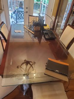 Glass table top