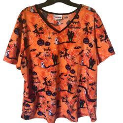 SCRUBSTAR Halloween 🎃 Scrub Vneck 