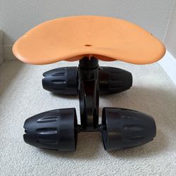 Garden Rocker Rolling Seat With Height Adjustable Stool