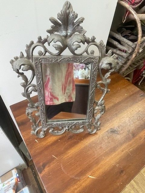 Antique Brass Vanity Mirror