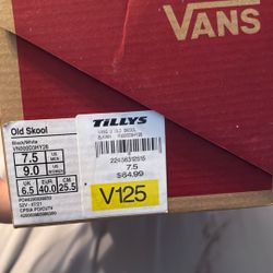 Black Vans- New!