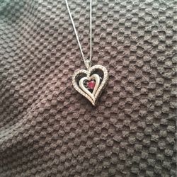 Sterling Silver Necklace With Pendant 