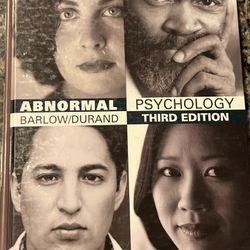 Abnormal Psychology, Vintage Textbook