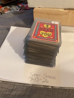 1959 Topps Funny Valentines Cards. 88 cards some duplicates. Great vintage fun