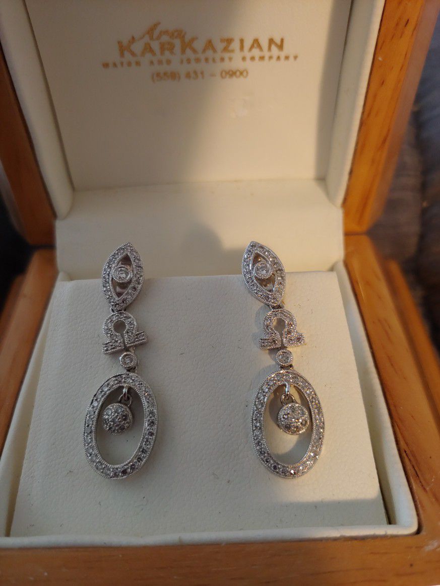 Diamond Earrings - Brand New