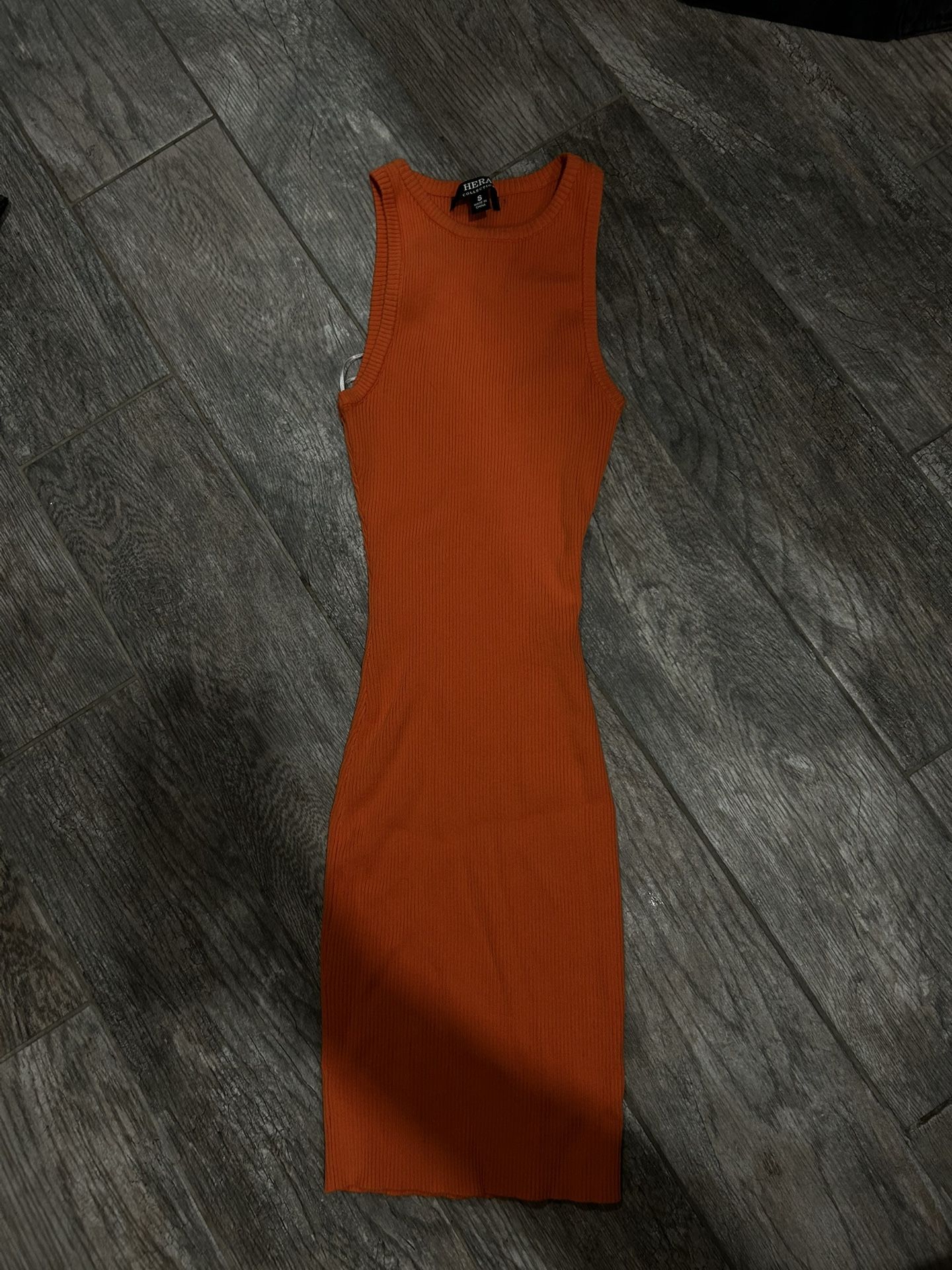 Orange Tight Dress