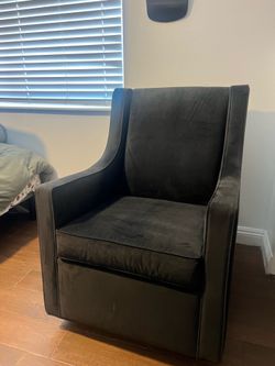 Black Swivel Glider Chair