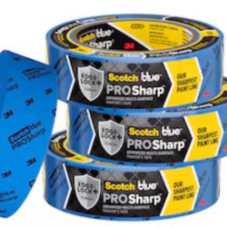 3M ScotchBlue PROSharp Painter's Tape 1.41" x 60 yd (4 rolls)