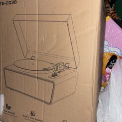 Record Player With Bluetooth