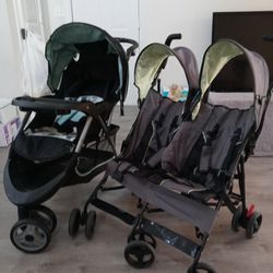 Double Stroller And Single Troller