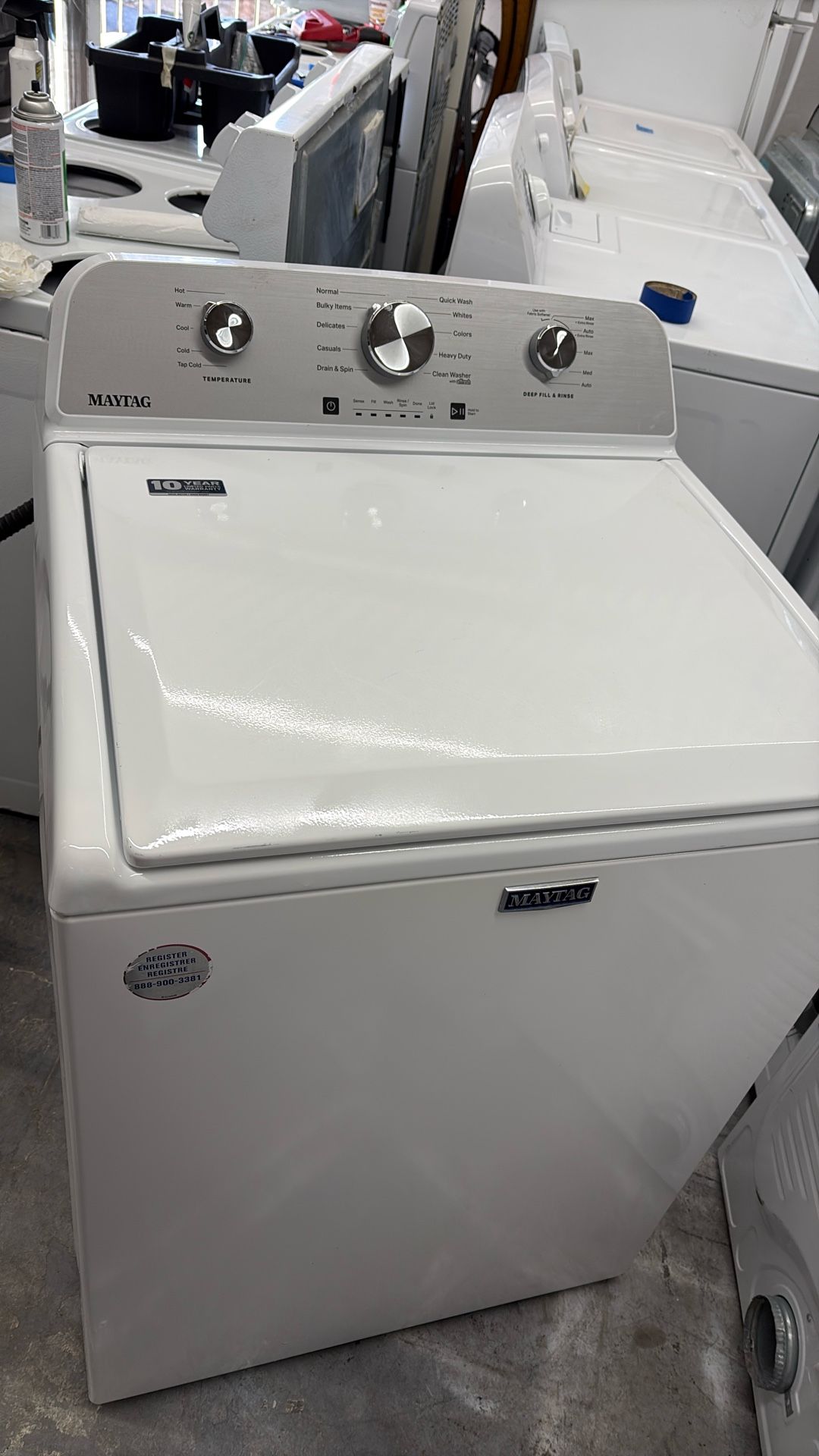 Maytag Wacher Machine 90 Day Warranty Delivery To