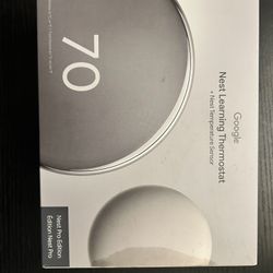 Google Nest learning Thermostat 