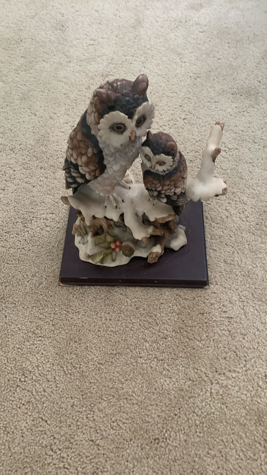 Poly King Owl Figurine