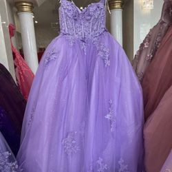 Vibrant Lilac Quince Dress