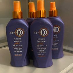 new It's a 10 Miracle leave-in Keratin spray conditioner 4pack