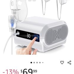 Smart Digital Display Nebulizer Machine for Adults and Kids, Compression/ Breathing Treatment/Timing Function Sensor NF0109