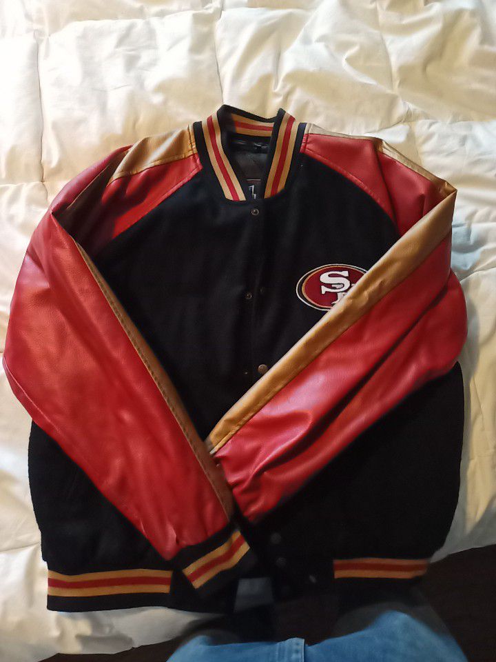San Francisco 49ers Retro Jacket. Official NFL Game Day Apparel