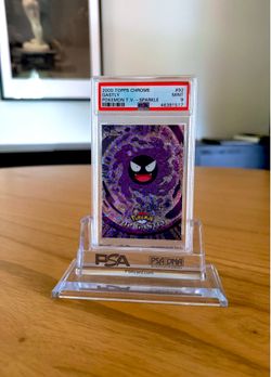 2000 Topps Chrome Pokemon T.V. Gastly #92 SPARKLE - PSA 9 Mint
