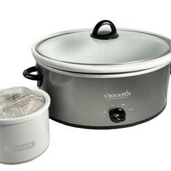 Slow Cooker Crockpot Set Large And Small